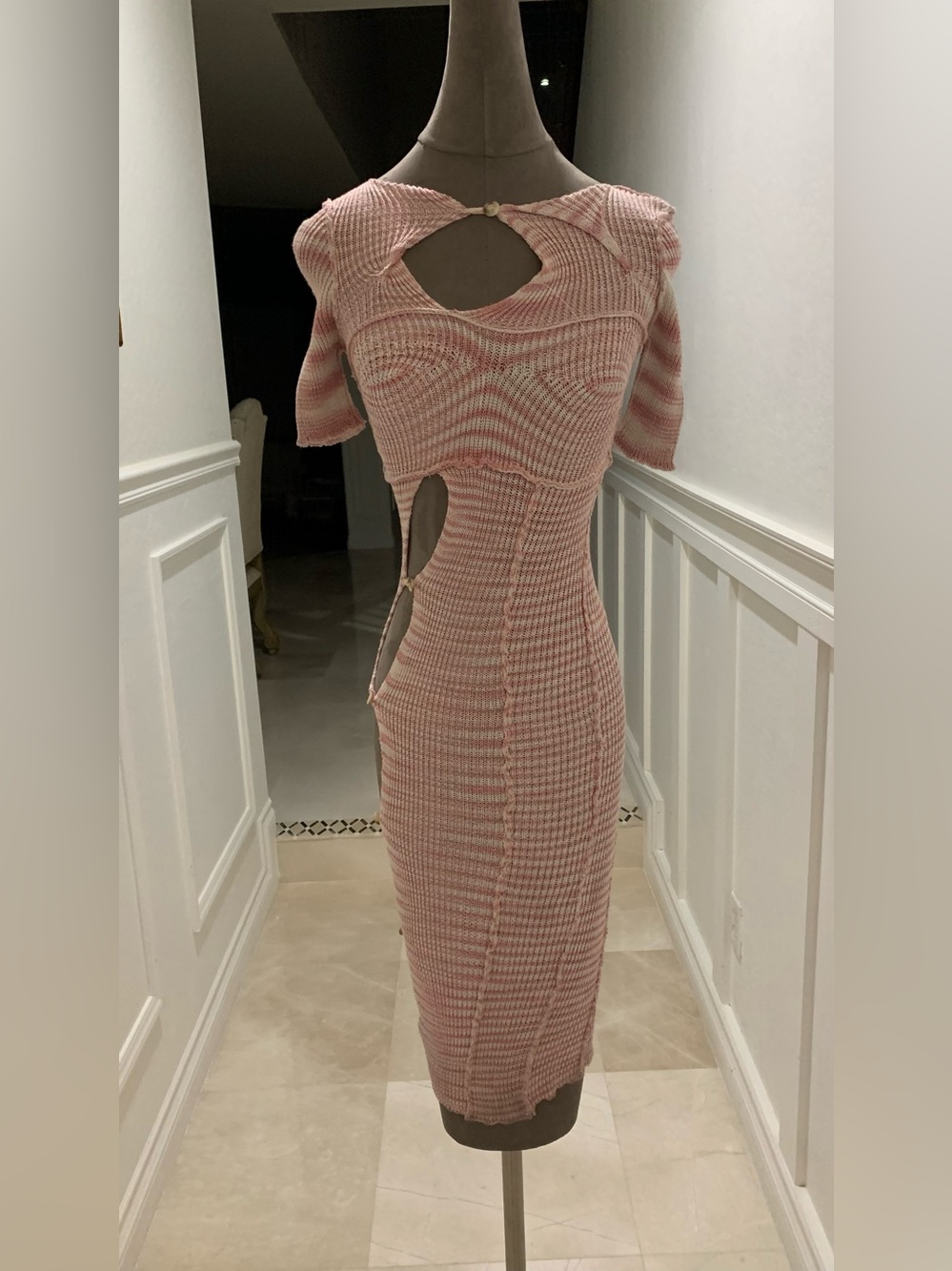 Gabe Gordon Pink Midge Mini Dress Size S/M